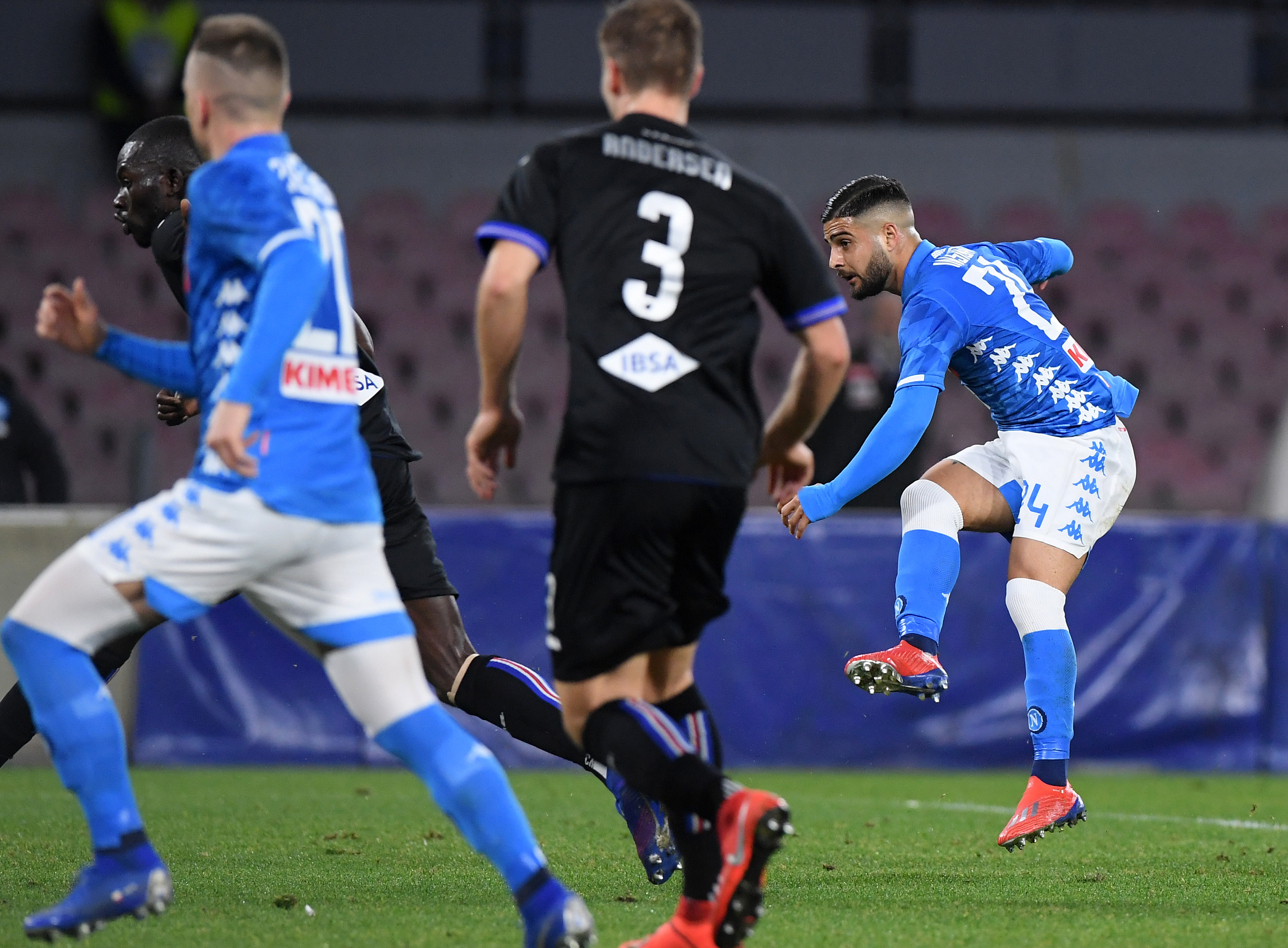 那不勒斯遭逆转，客场告负桑普多利亚